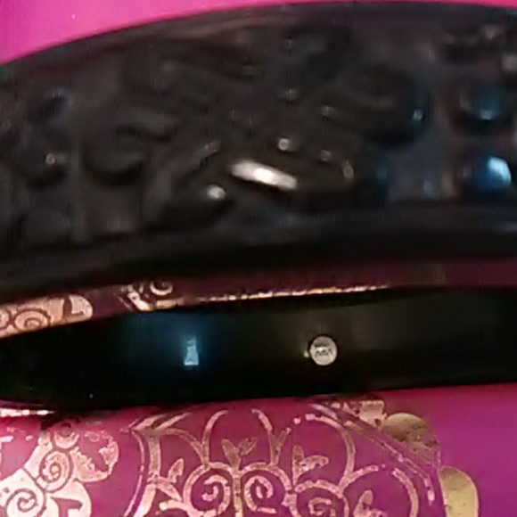 Jade Bangle signed Koi fish - Picture 3 of 6